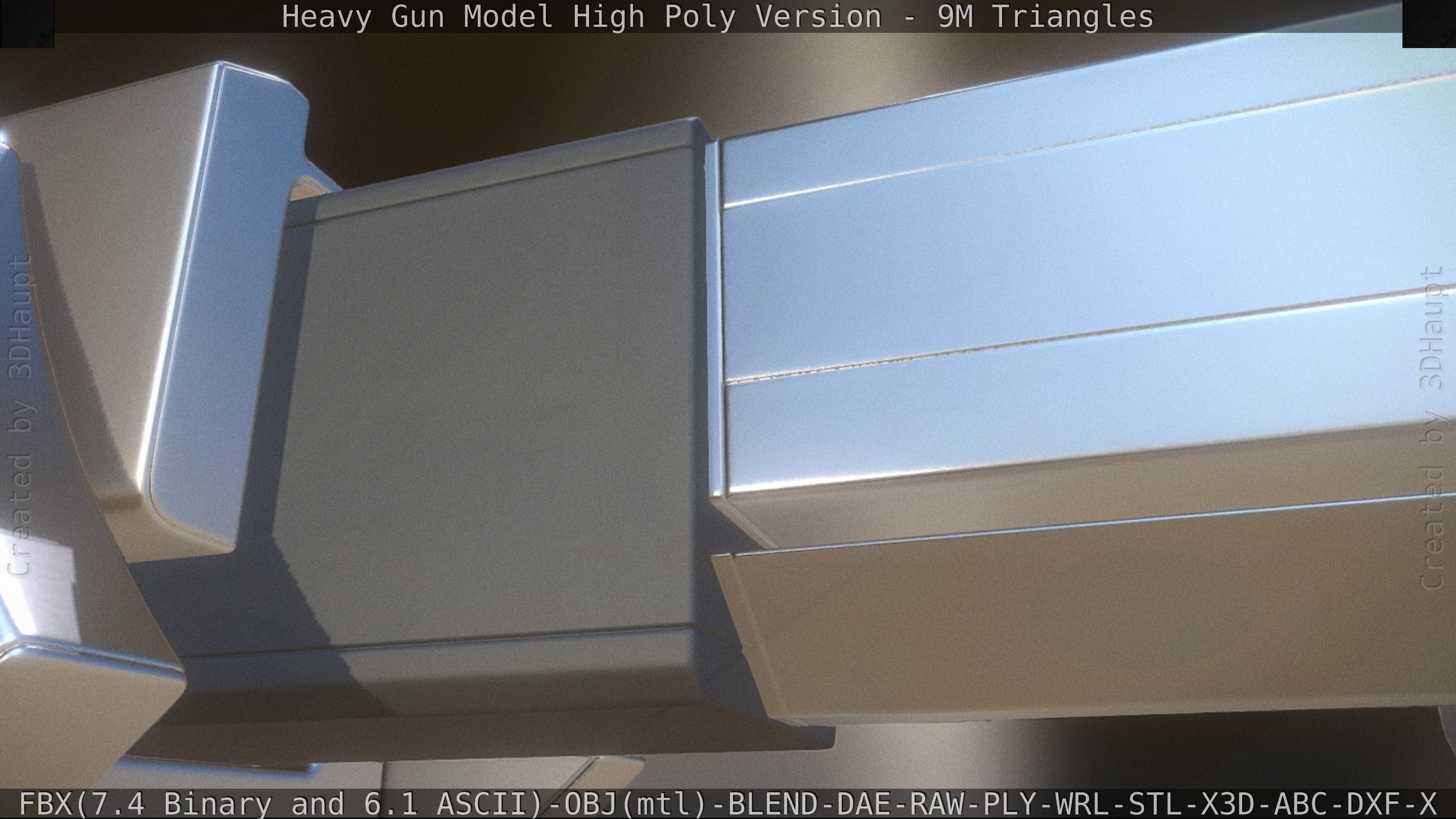 Heavy Gun Modul High Poly 3D model_53