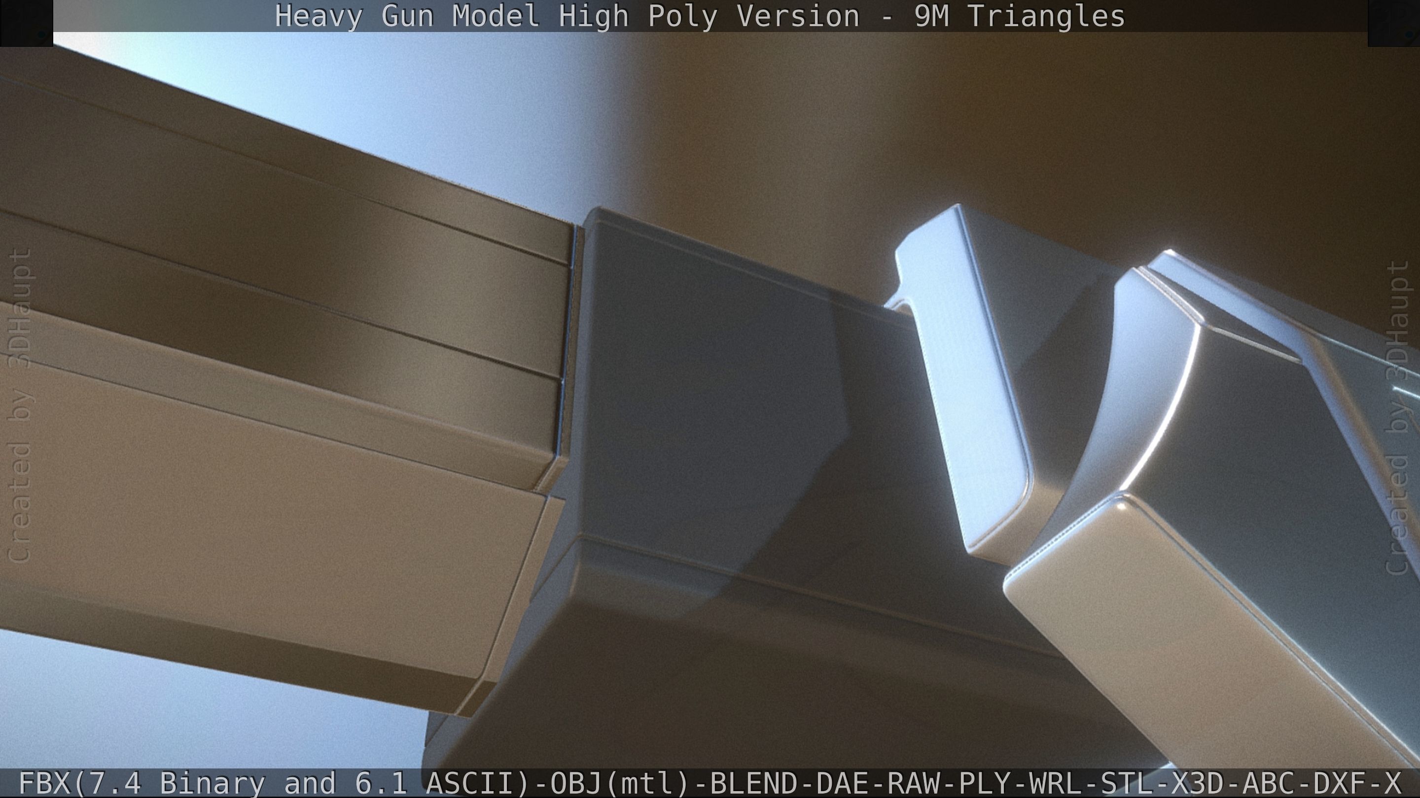 Heavy Gun Modul High Poly 3D model_60
