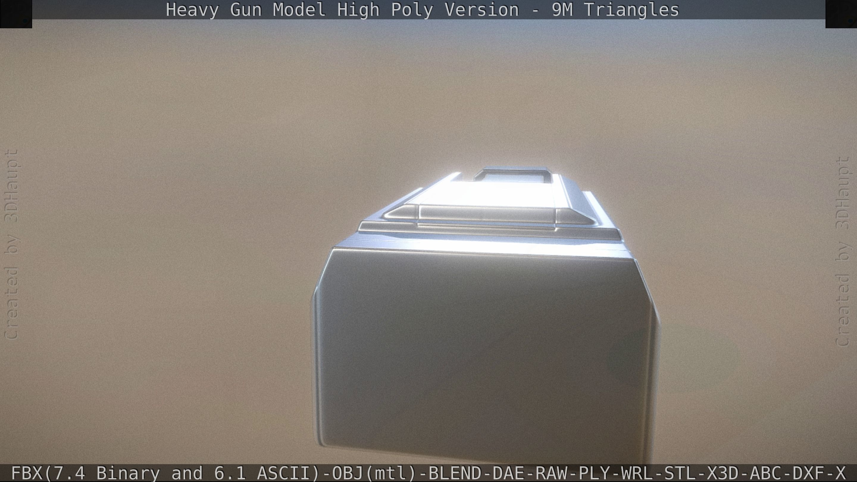 Heavy Gun Modul High Poly 3D model_81