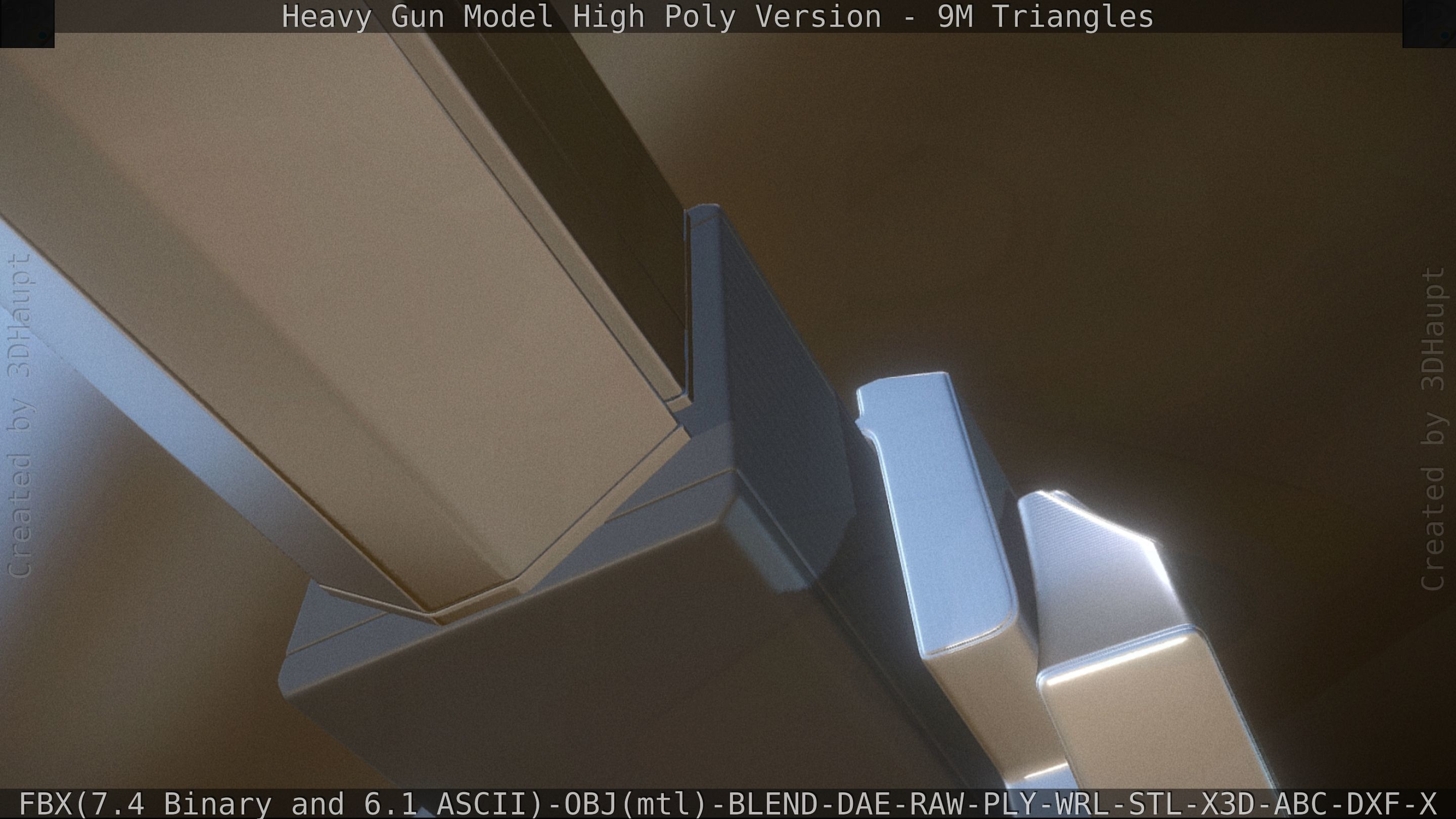 Heavy Gun Modul High Poly 3D model_56