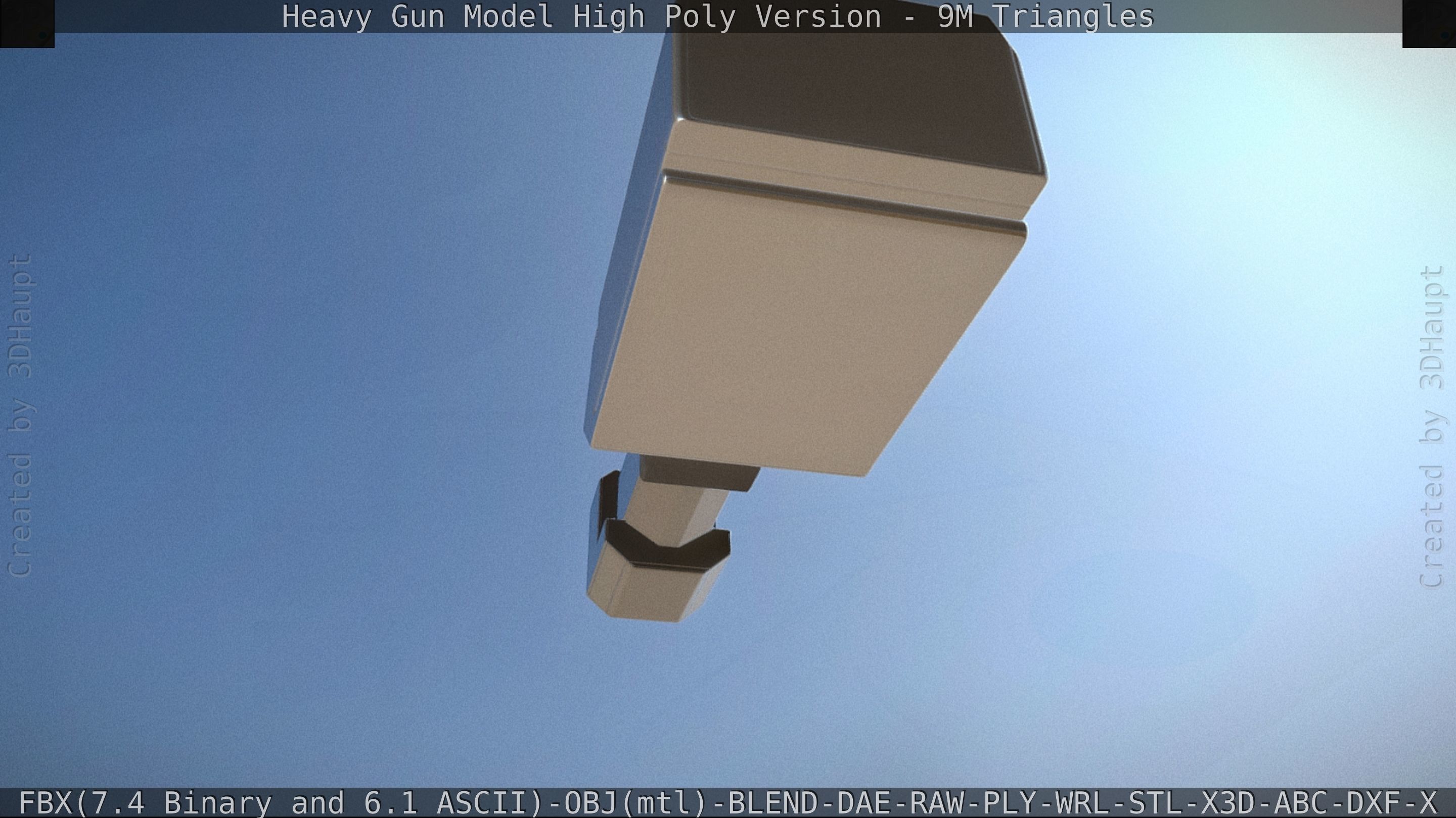 Heavy Gun Modul High Poly 3D model_33