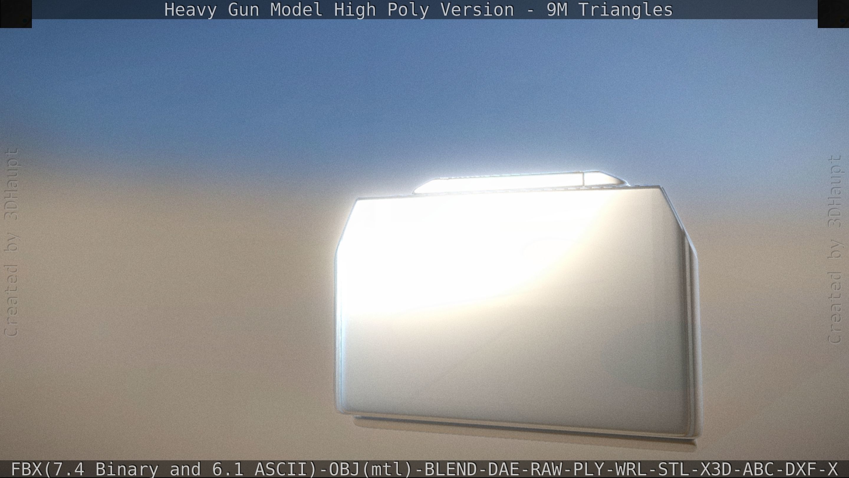 Heavy Gun Modul High Poly 3D model_78