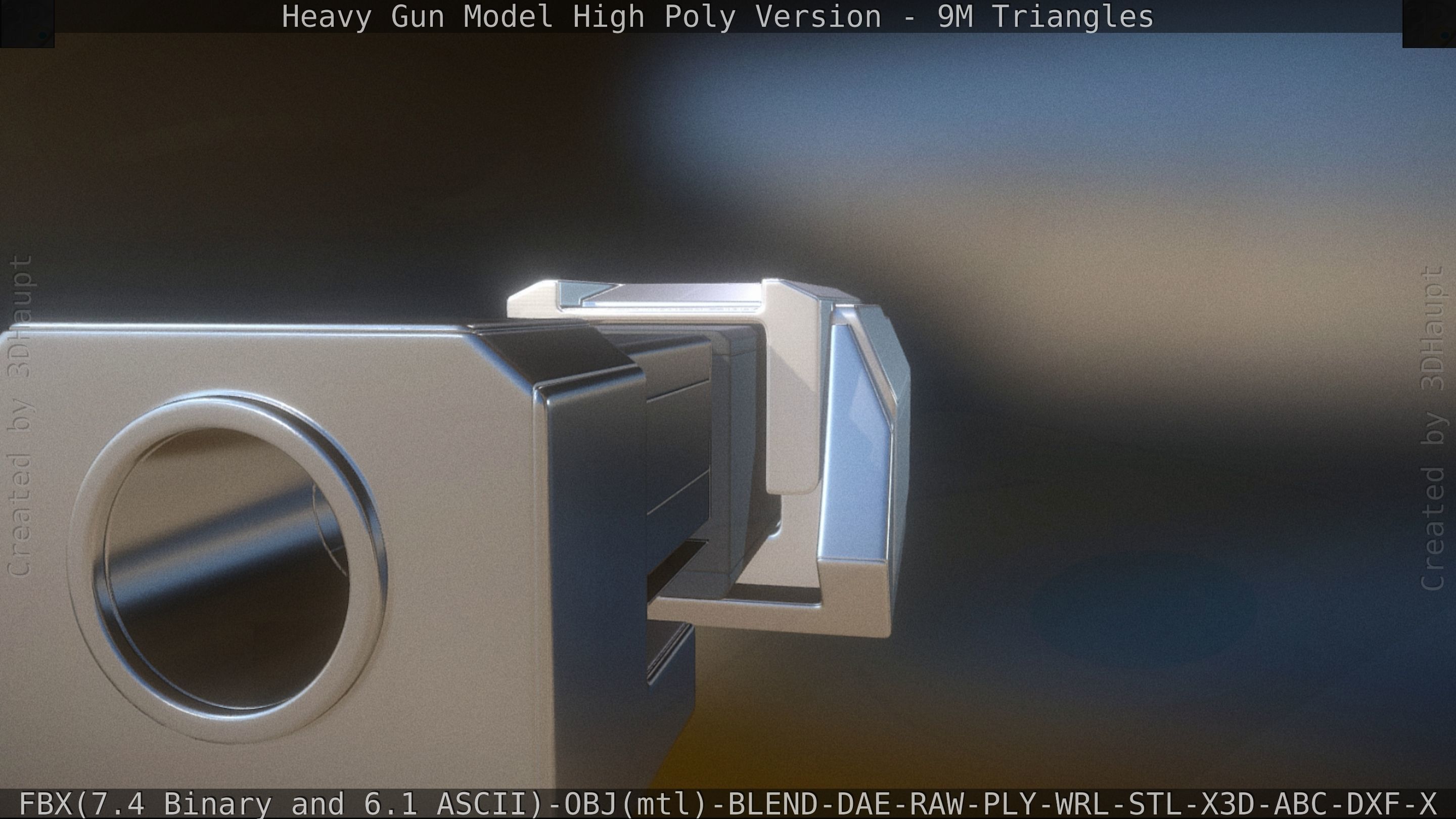Heavy Gun Modul High Poly 3D model_69
