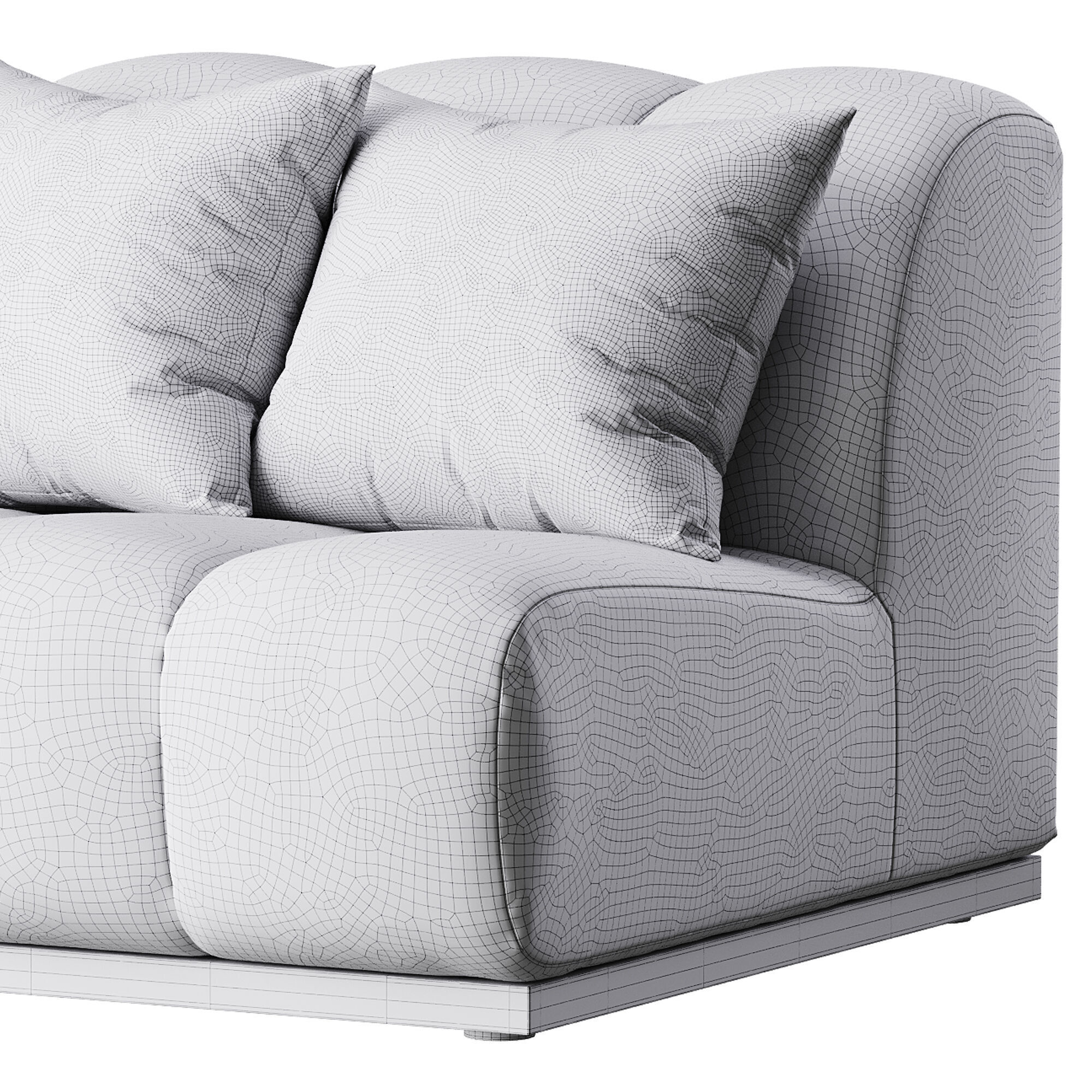 Marlow Performance Boucle Armless Sofa 3D model_14
