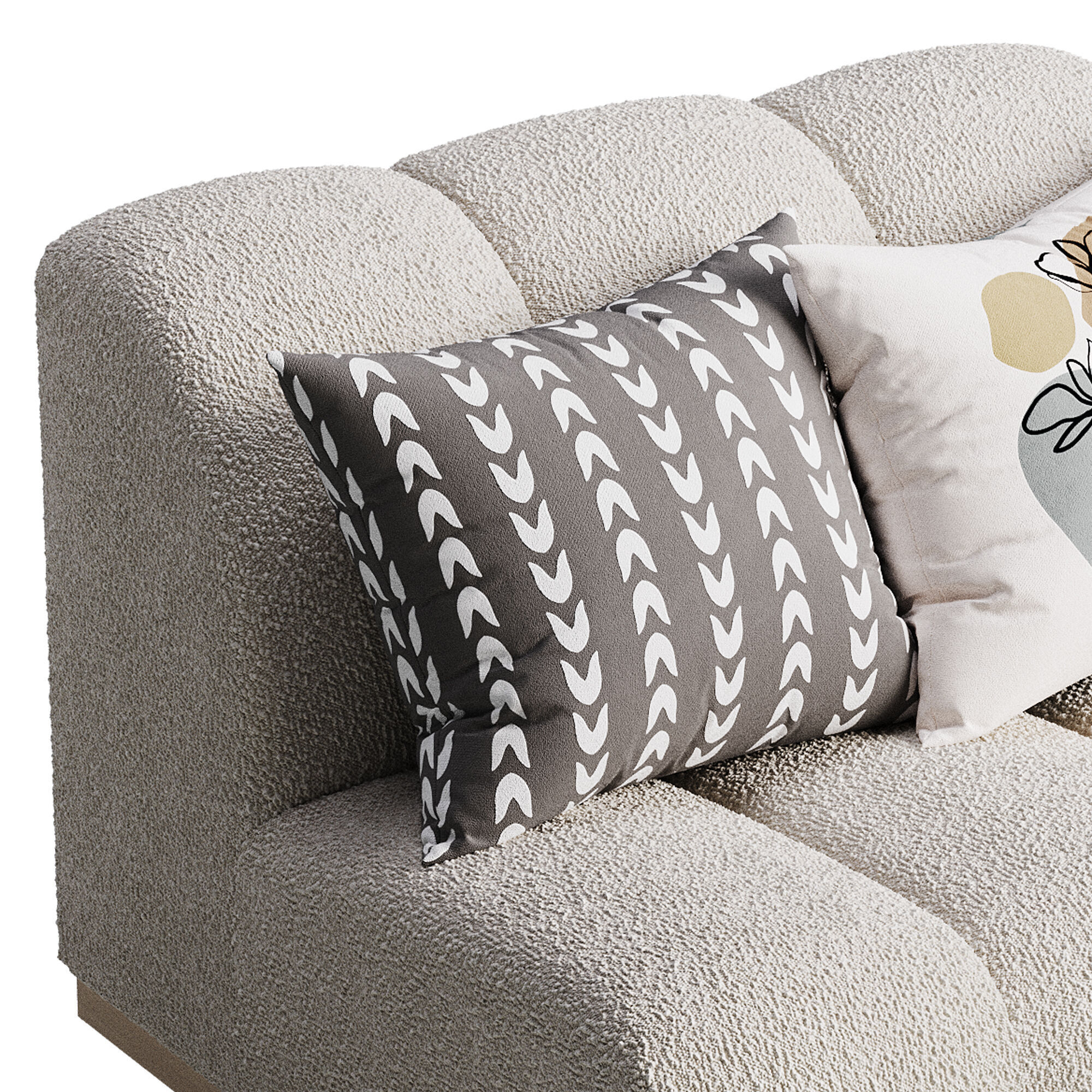 Marlow Performance Boucle Armless Sofa 3D model_8