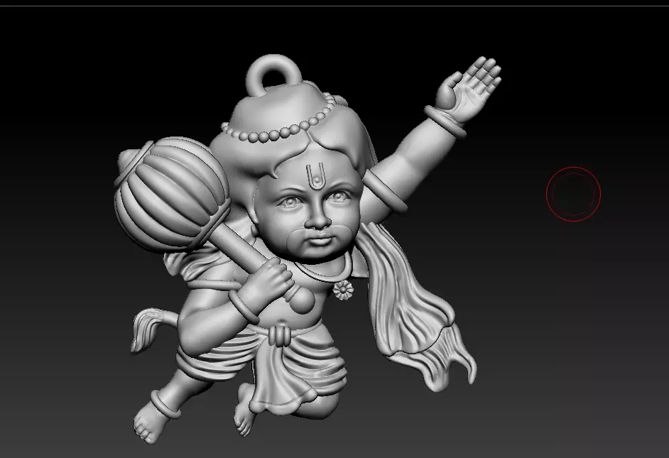 Bal Hanuman pendant file 3D print model