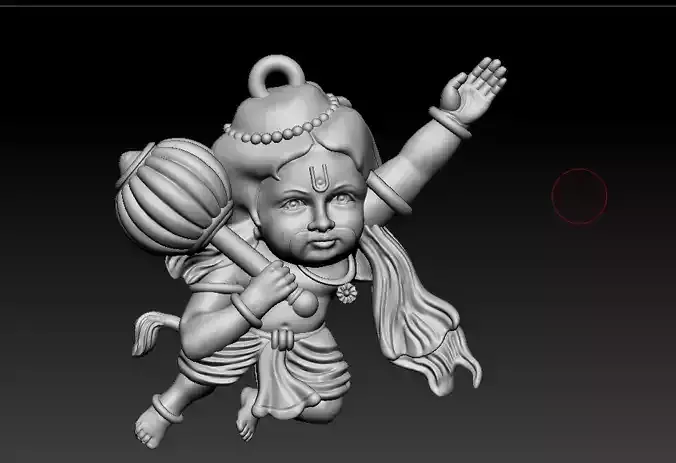 Bal Hanuman pendant file 