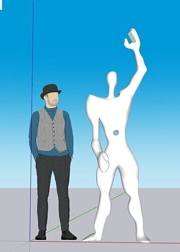 Le Corbusier Modulor Figure  Human scale 3D model
