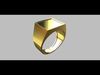 Square Ring 3D print model_1