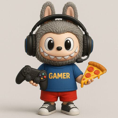 Labubu Gamer - Collectible 3D Print Figure 3D print model