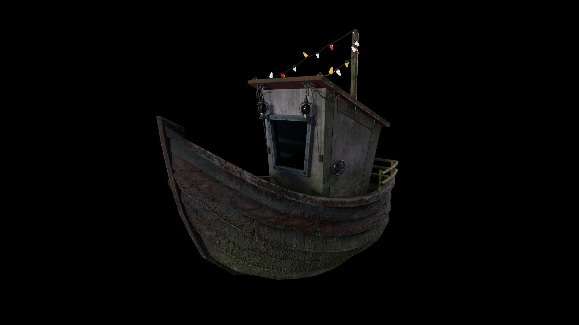 Boat - Game Ready Low Poly PBR 3D Model Low-poly 3D model_2