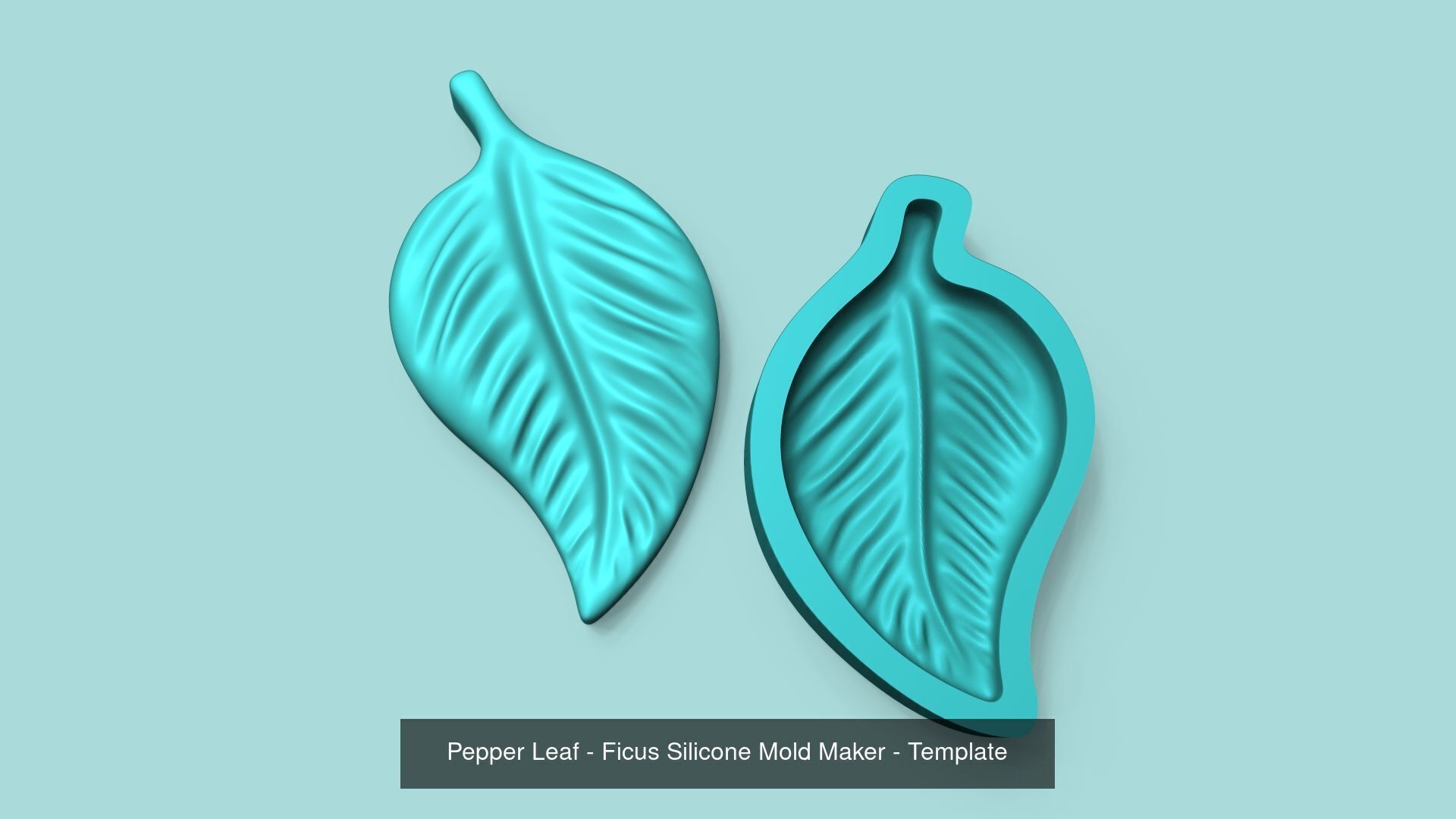09 Tropical Leaf Collection - Silicone Mold Maker - Template _5