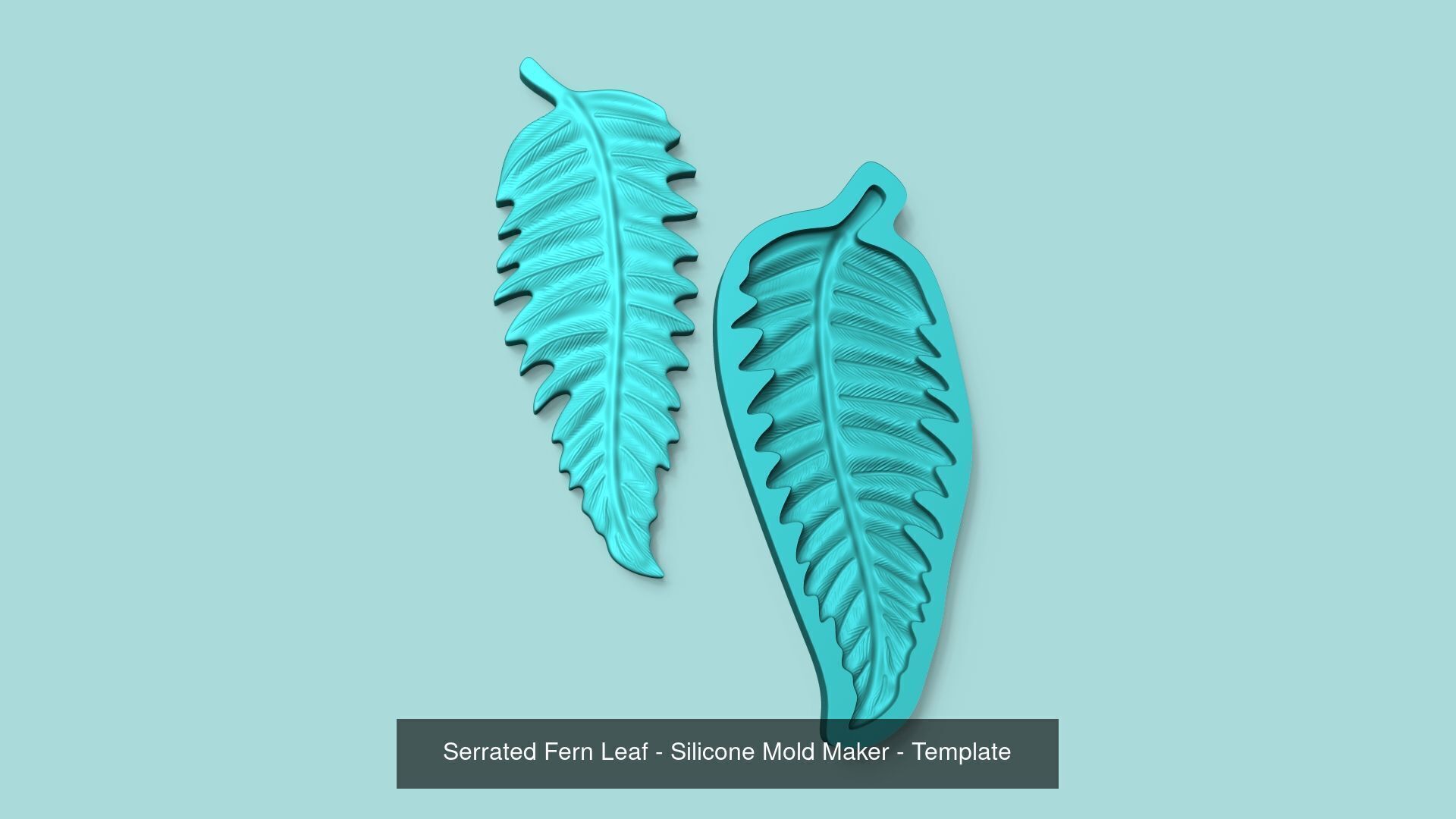 09 Tropical Leaf Collection - Silicone Mold Maker - Template _4