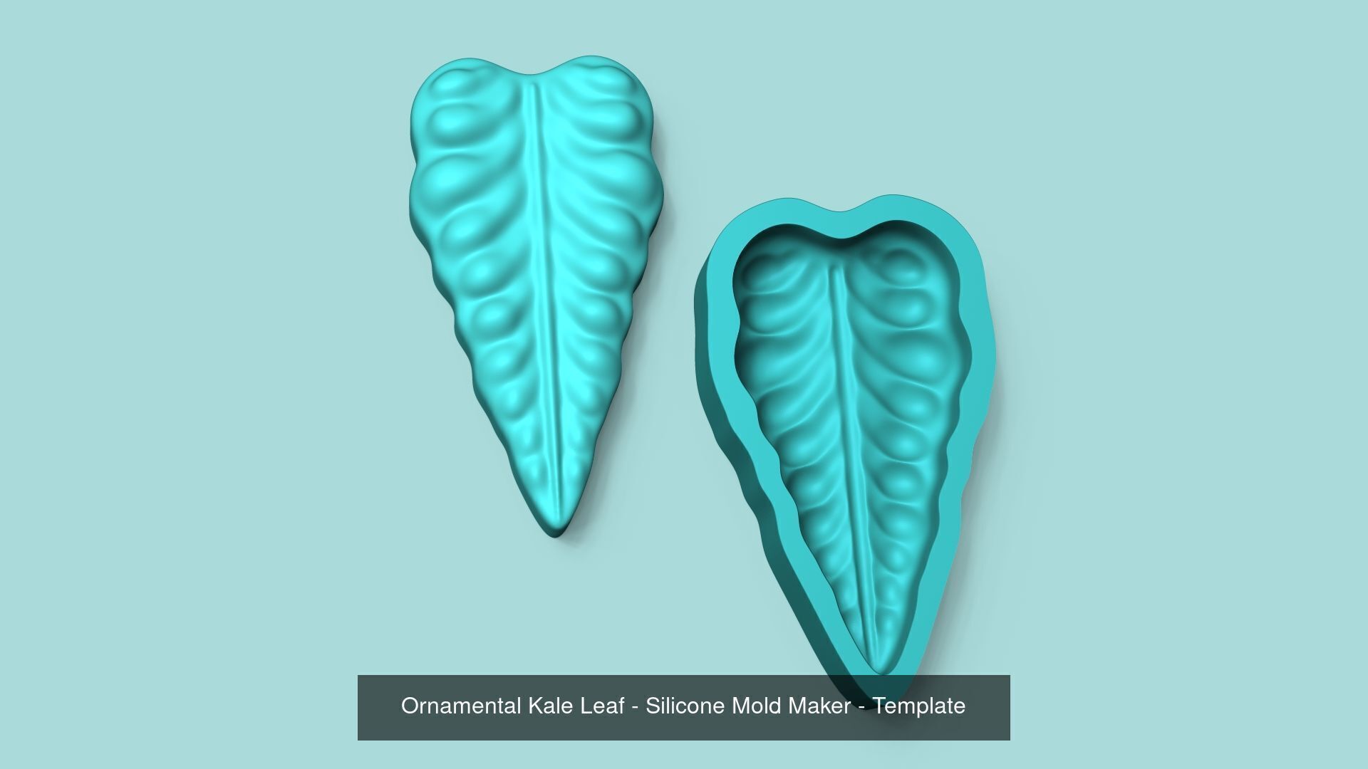 09 Tropical Leaf Collection - Silicone Mold Maker - Template _6
