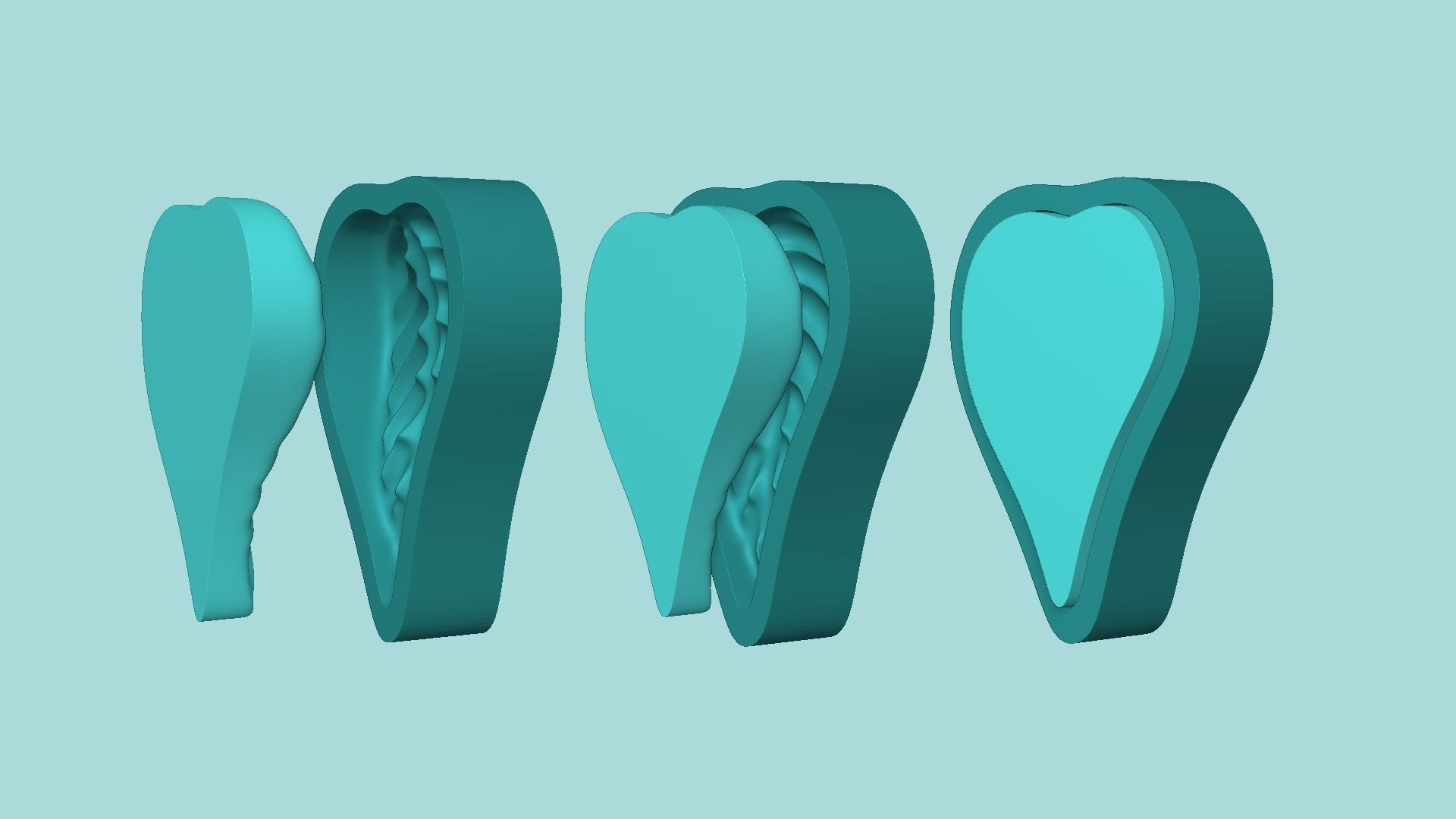 09 Tropical Leaf Collection - Silicone Mold Maker - Template _26