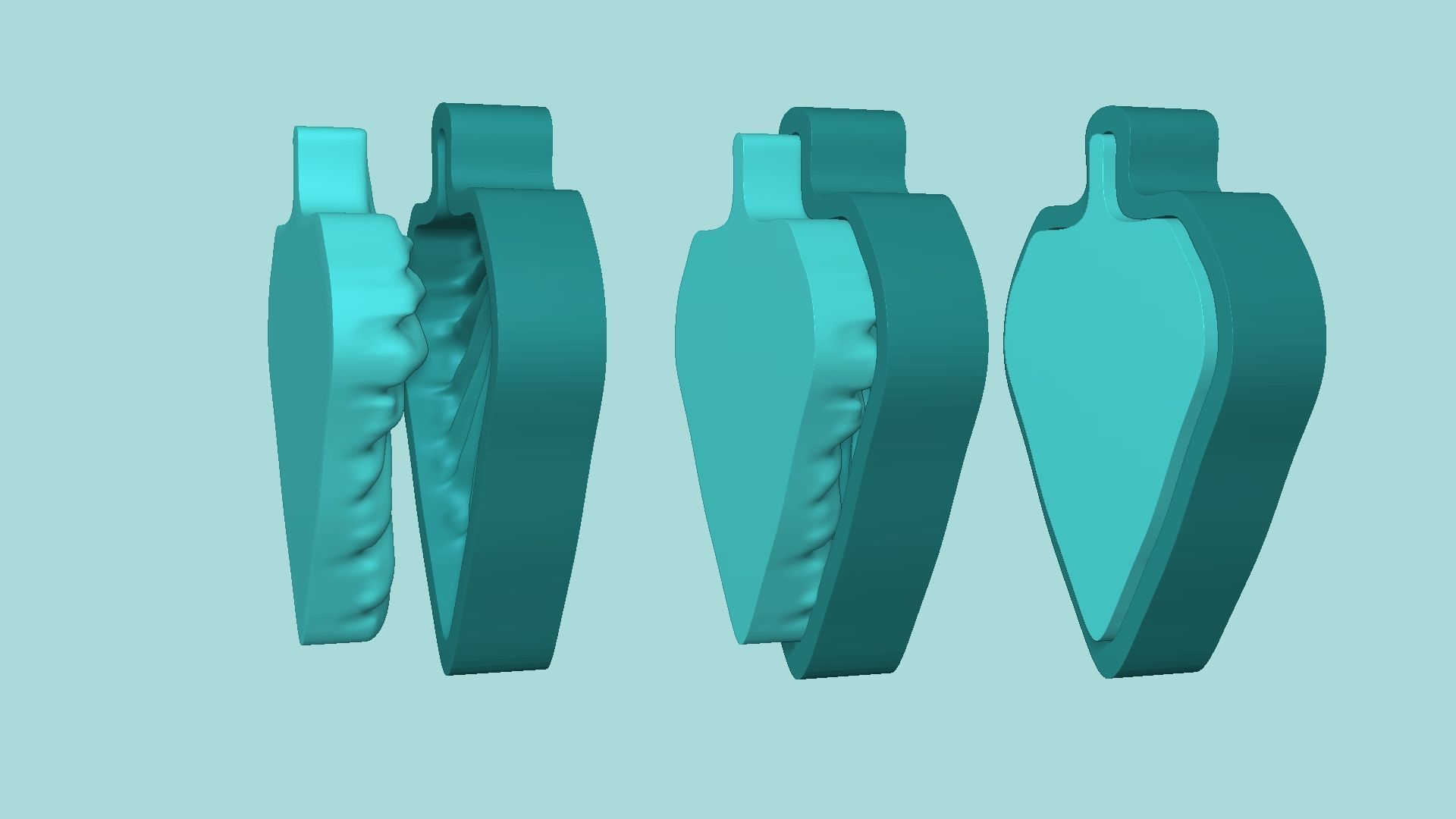 09 Tropical Leaf Collection - Silicone Mold Maker - Template _58