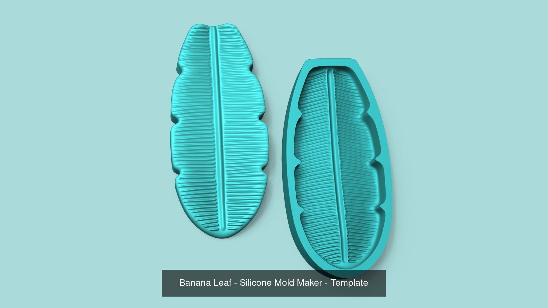 09 Tropical Leaf Collection - Silicone Mold Maker - Template _10