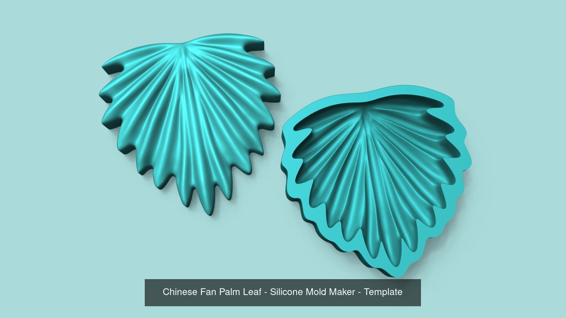 09 Tropical Leaf Collection - Silicone Mold Maker - Template _8