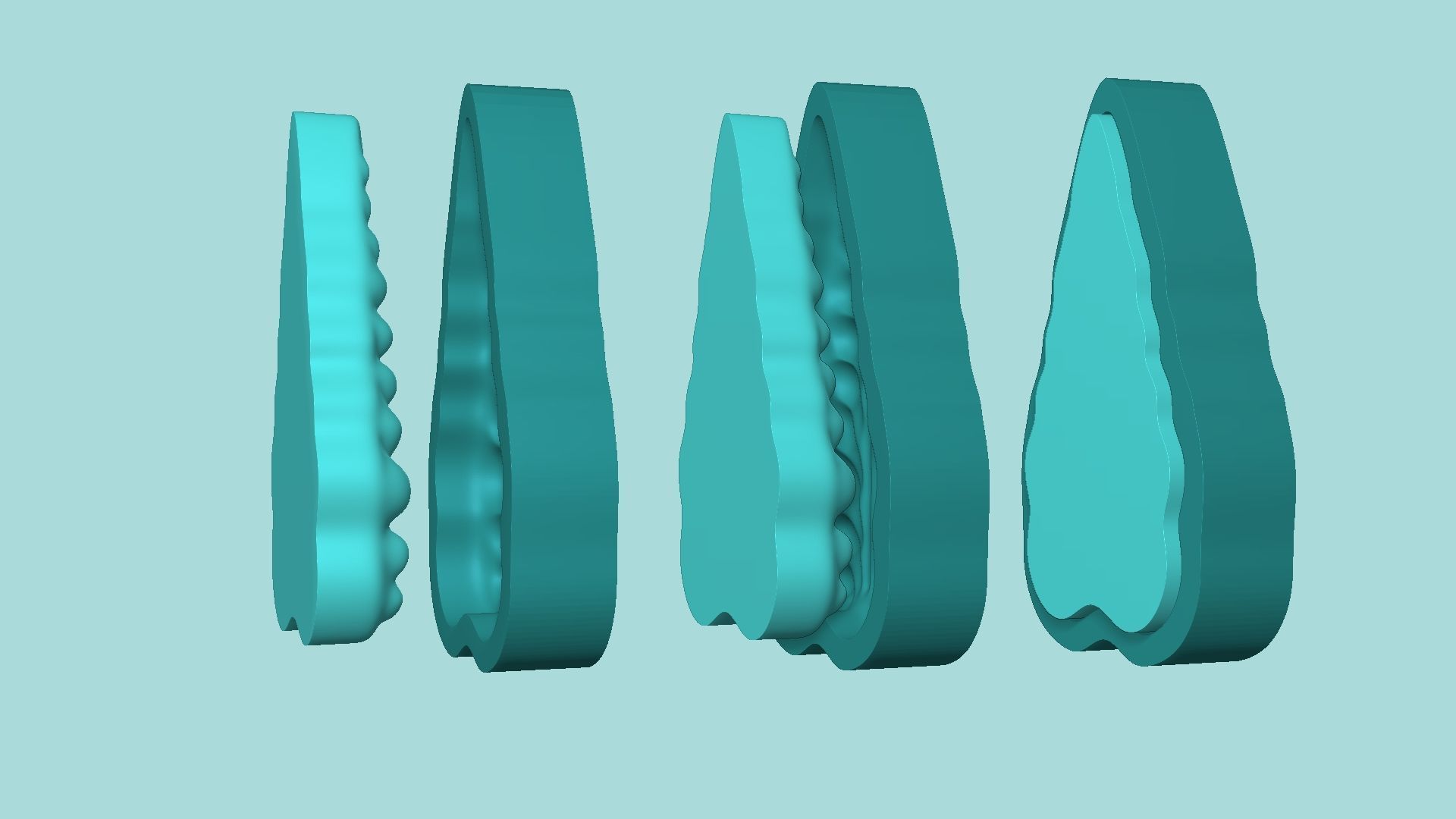 09 Tropical Leaf Collection - Silicone Mold Maker - Template _50