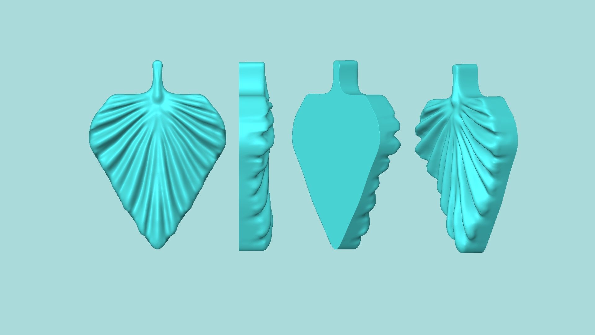 09 Tropical Leaf Collection - Silicone Mold Maker - Template _51