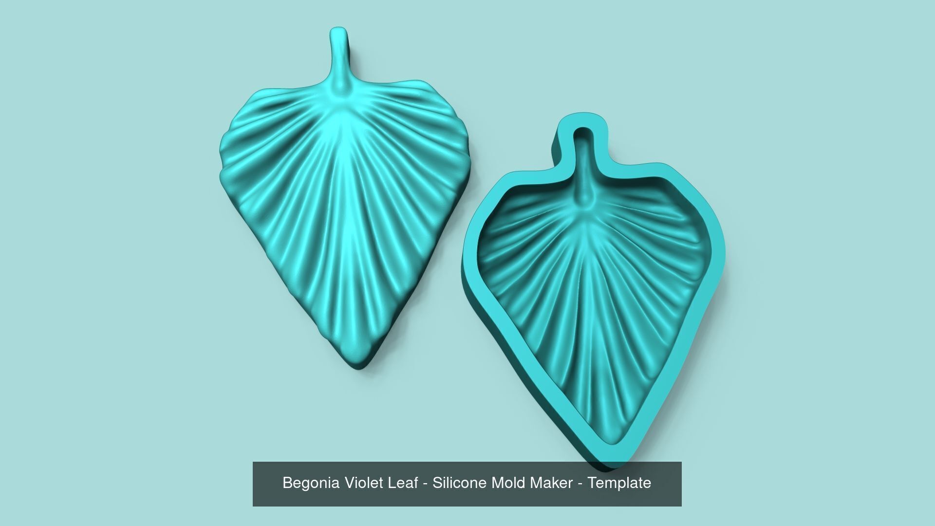 09 Tropical Leaf Collection - Silicone Mold Maker - Template _9