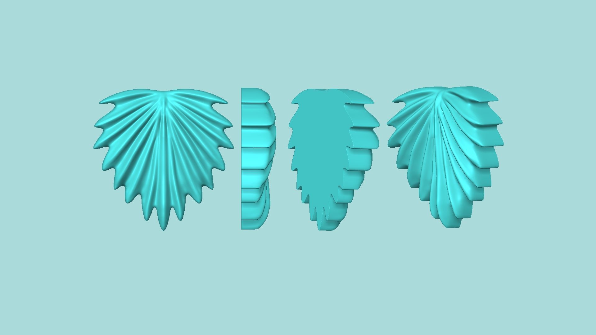 09 Tropical Leaf Collection - Silicone Mold Maker - Template _35