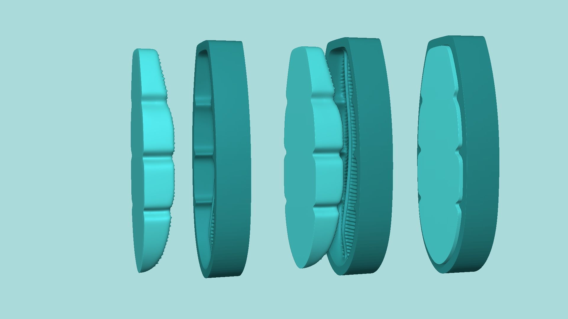 09 Tropical Leaf Collection - Silicone Mold Maker - Template _66