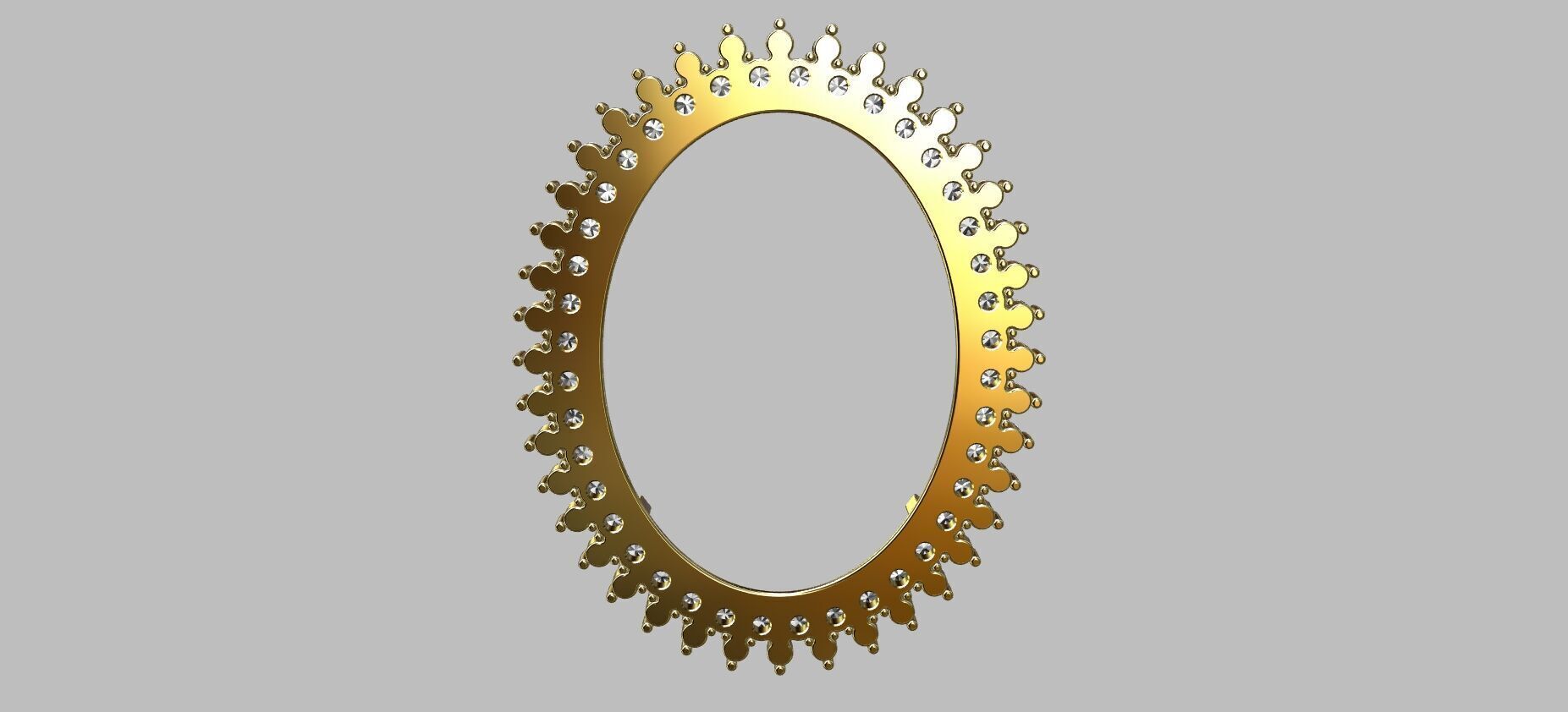 Medallion Pendant 3D print model_3