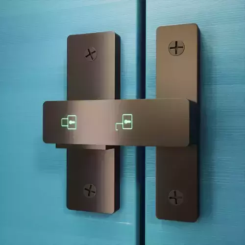 90-180 Degree Sliding Swinging Door Lock Latch 3D model