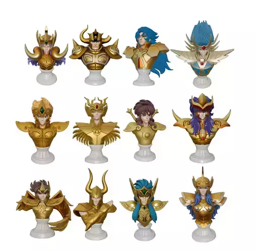 Saint Seiya 12 Bust golden Knights