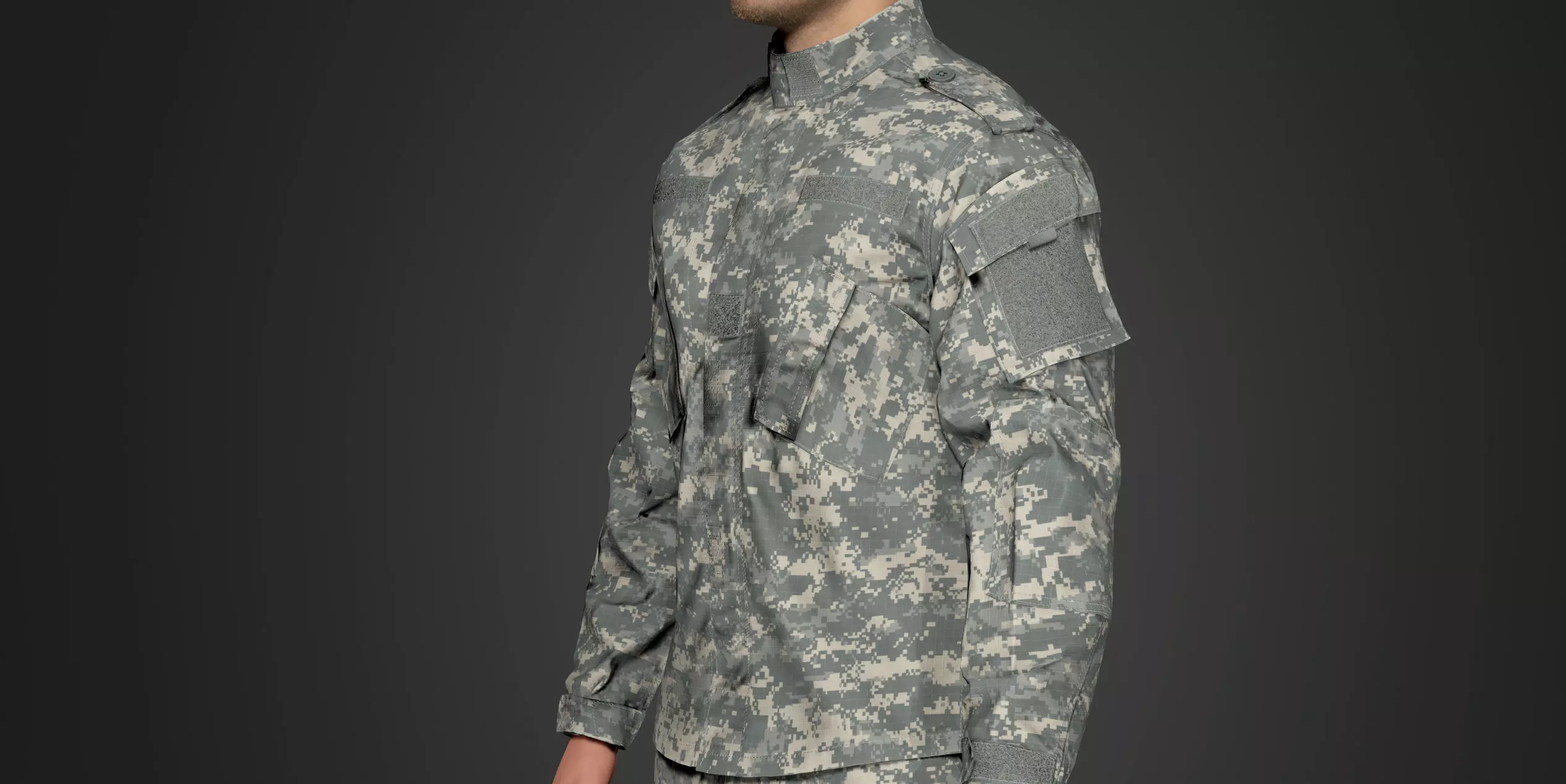 Modern Military Uniform Authentic USMC US Army Camos UE5-Ready  Low-poly 3D model_6