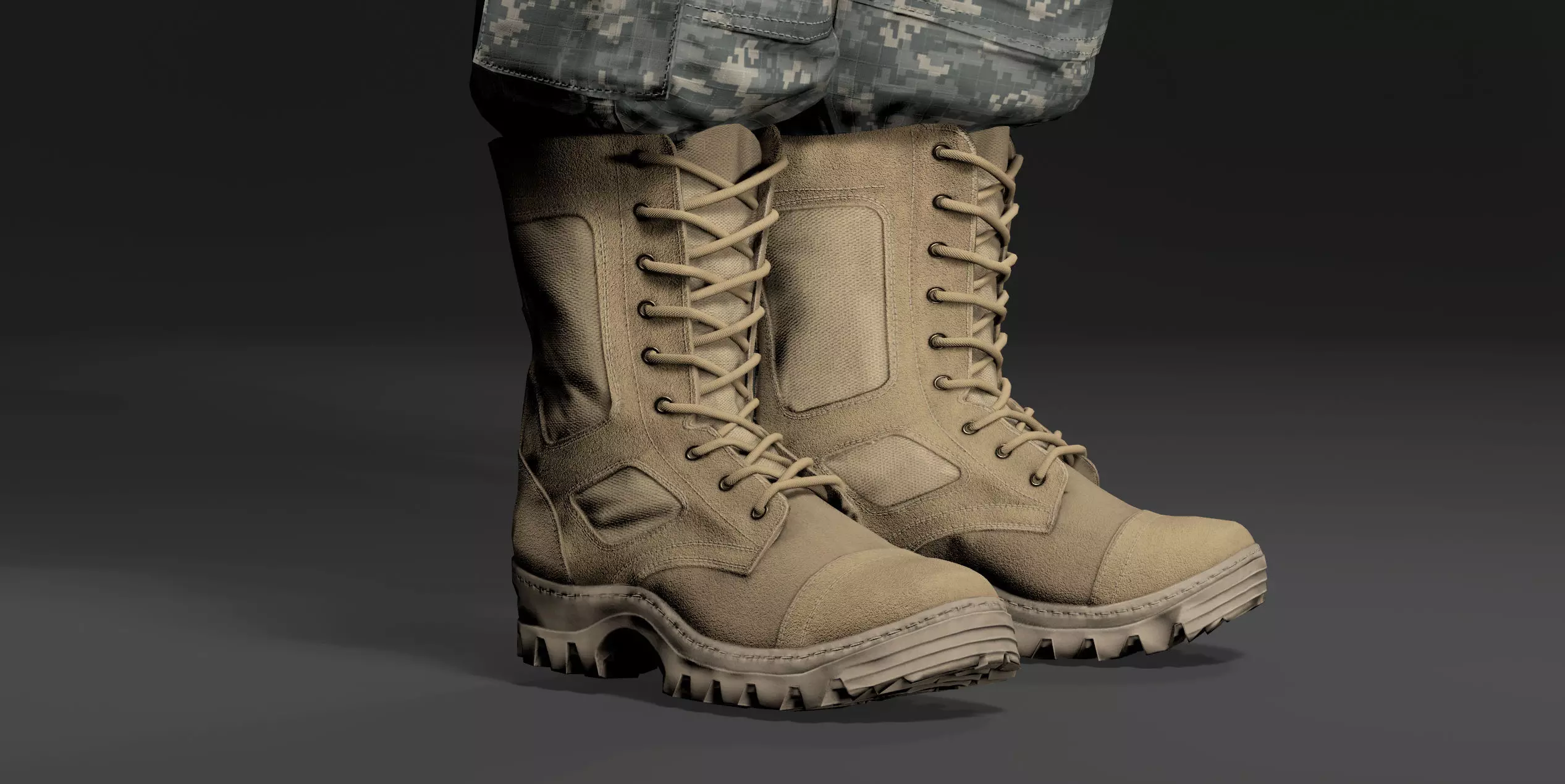 Modern Military Uniform Authentic USMC US Army Camos UE5-Ready  Low-poly 3D model_15