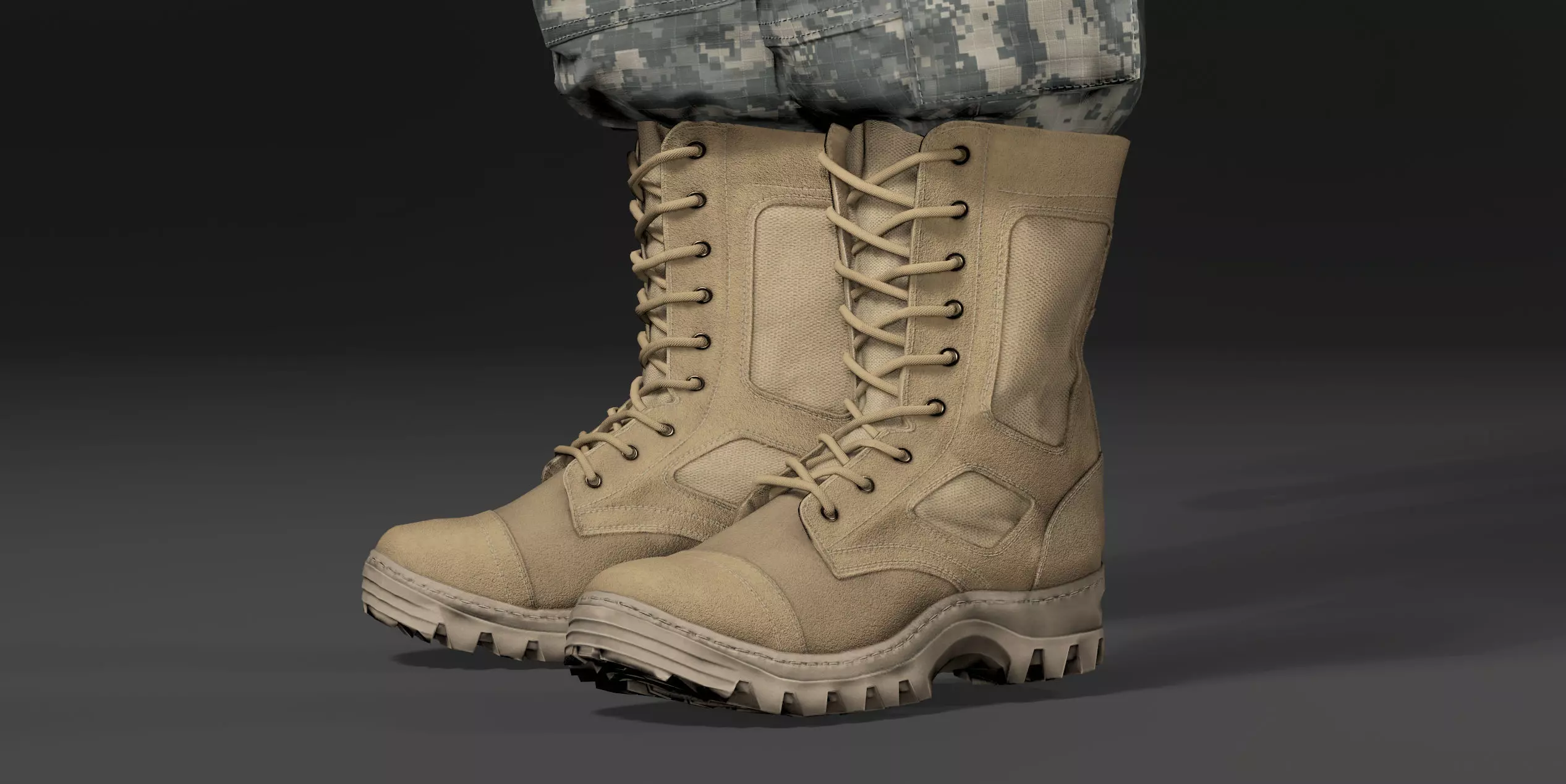 Modern Military Uniform Authentic USMC US Army Camos UE5-Ready  Low-poly 3D model_16