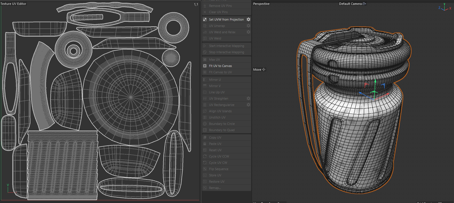 Sci-Fi Grenade 3D Model Pack Damaged and Clean Game Ready Low-poly 3D model_10