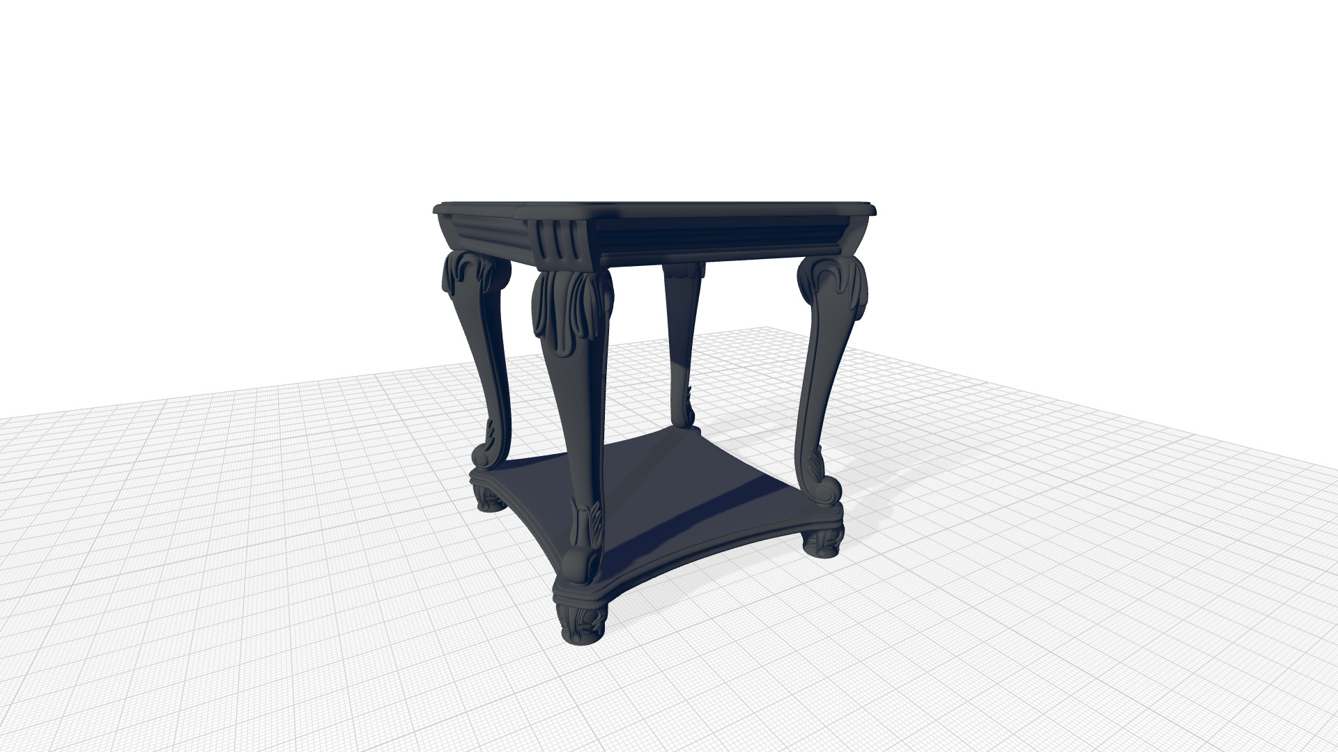 Bara Indochina End Table 3D model_1
