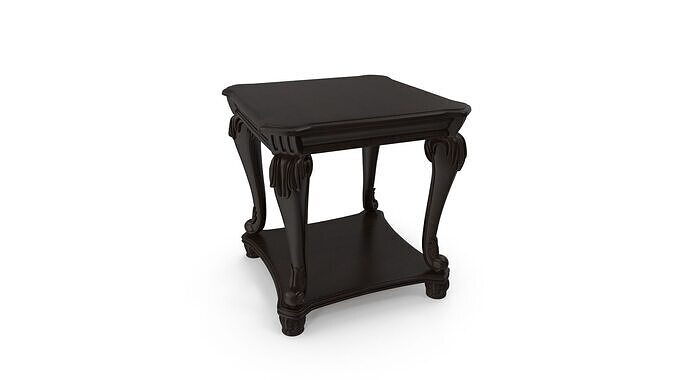 Bara Indochina End Table 3D model