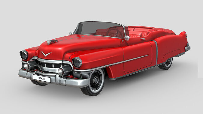 Cadillac Eldorado 1953 Low-poly 3D model