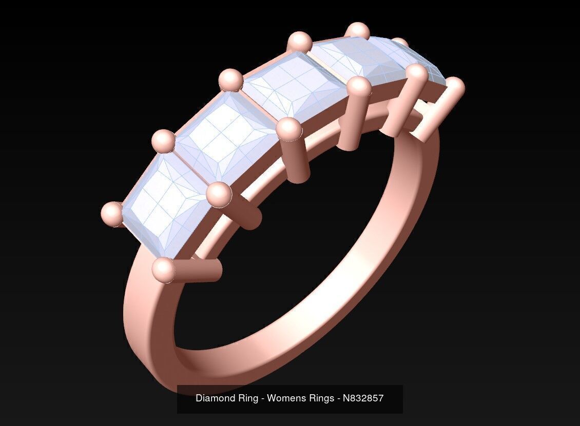 Collection 3d Ring Jewellery - 100 Rings N02 _31
