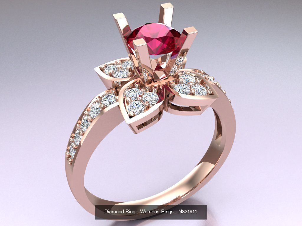 Collection 3d Ring Jewellery - 100 Rings N02 _97