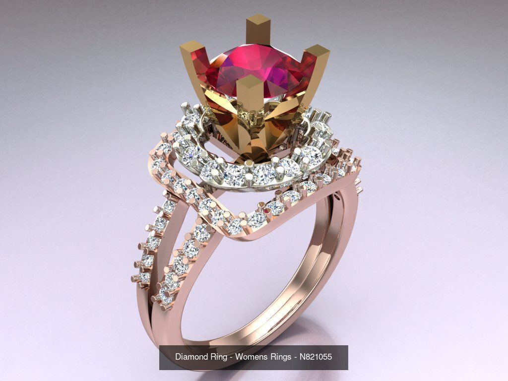 Collection 3d Ring Jewellery - 100 Rings N02 _108