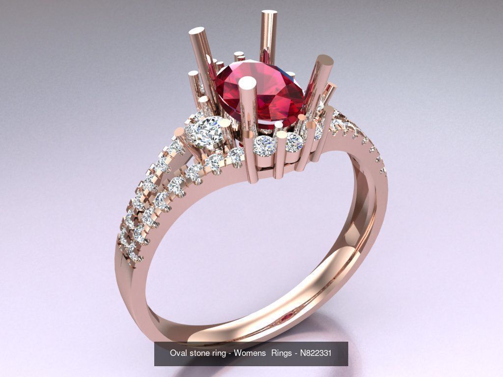 Collection 3d Ring Jewellery - 100 Rings N02 _24