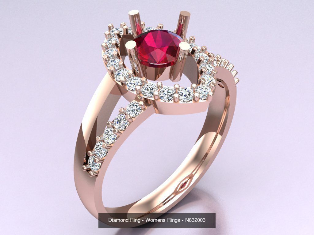 Collection 3d Ring Jewellery - 100 Rings N02 _35