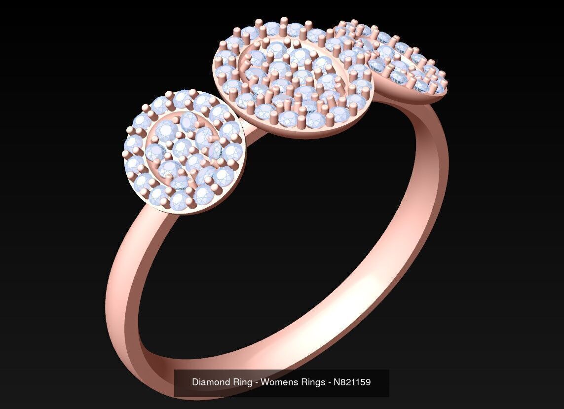 Collection 3d Ring Jewellery - 100 Rings N02 _111