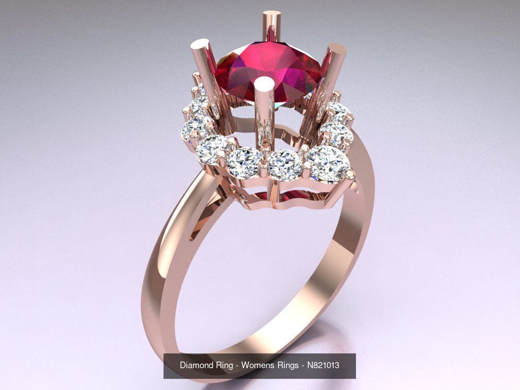 Collection 3d Ring Jewellery - 100 Rings N02 _104