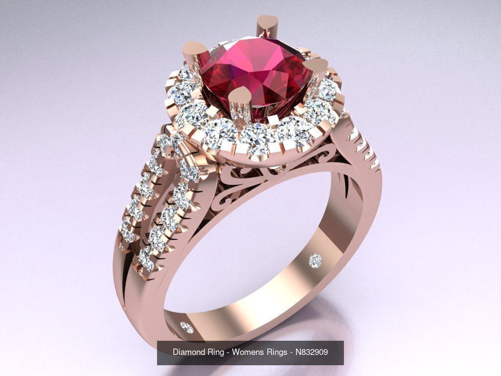 Collection 3d Ring Jewellery - 100 Rings N02 _32