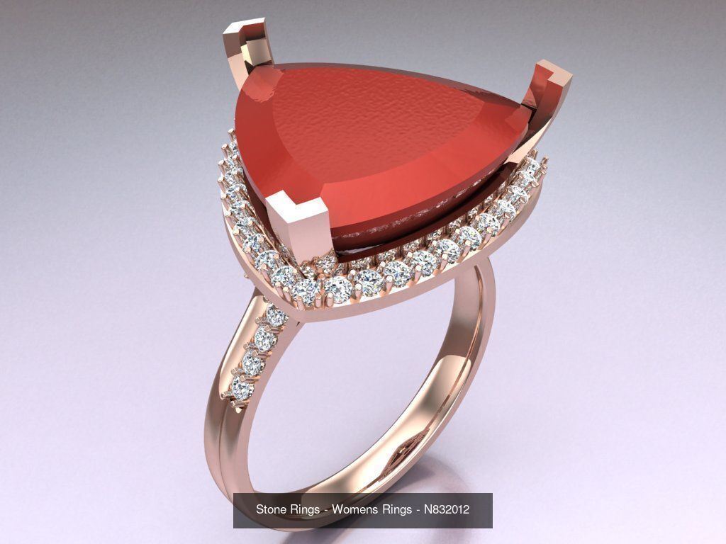Collection 3d Ring Jewellery - 100 Rings N02 _26