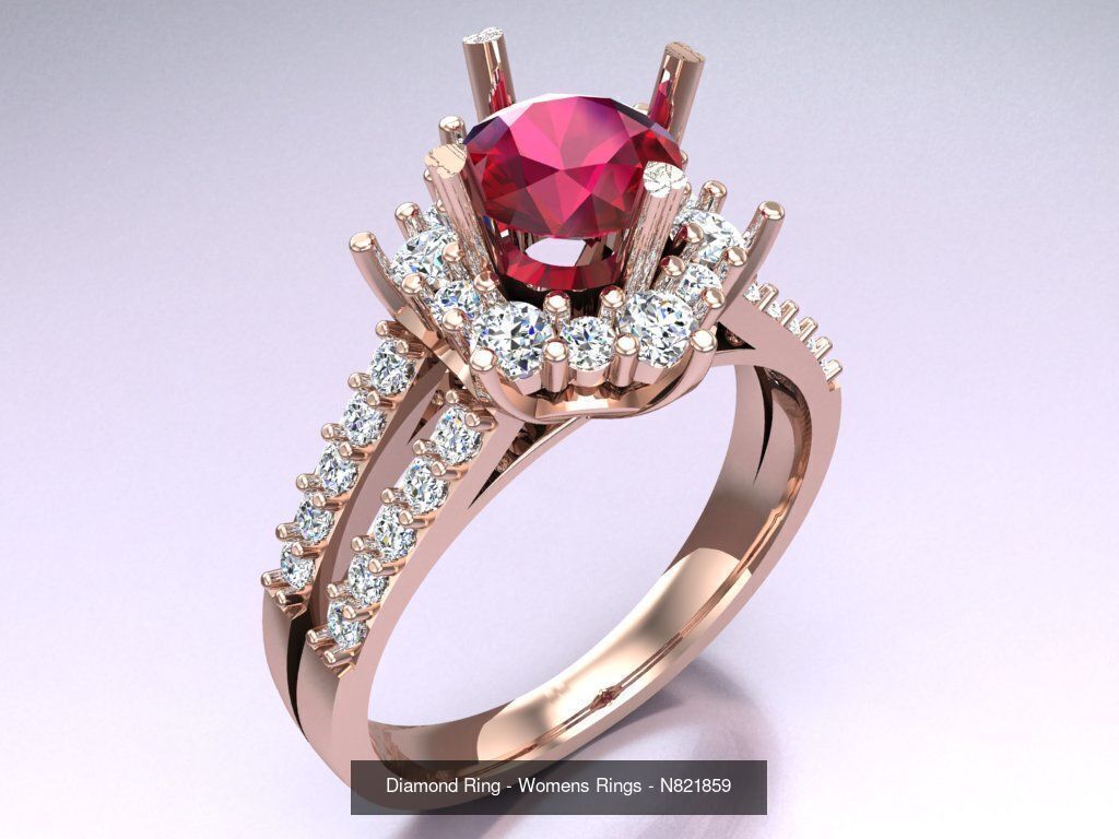 Collection 3d Ring Jewellery - 100 Rings N02 _96