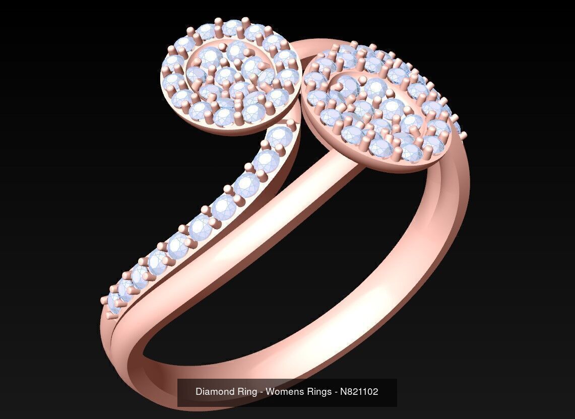 Collection 3d Ring Jewellery - 100 Rings N02 _109