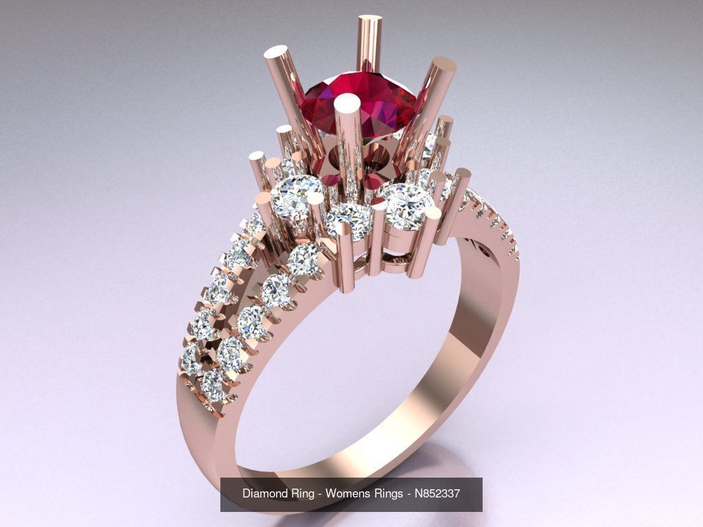 Collection 3d Ring Jewellery - 100 Rings N02 _56