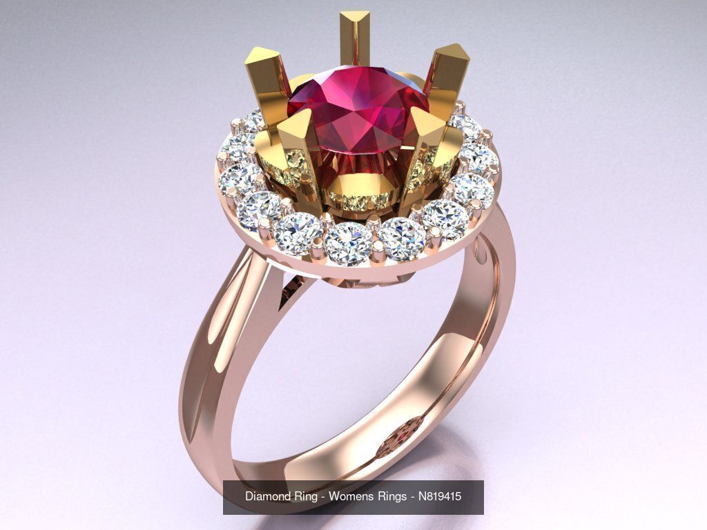 Collection 3d Ring Jewellery - 100 Rings N02 _86